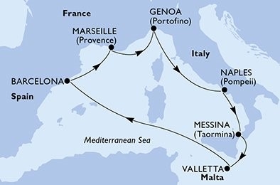MSC WORLD EUROPA 21-28 Settembre 2026 - 7 notti Vacanze Estero